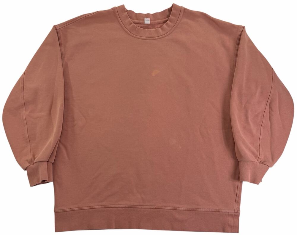 Lululemon Perfectly Oversized Crewneck Women's Size 6 Pink Sweater Sweatshirt